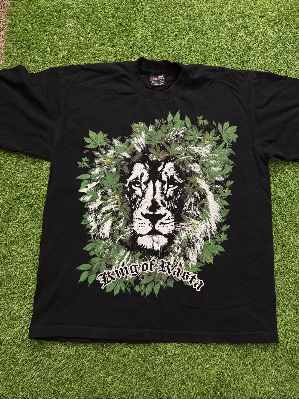 Vintage King of Rasta Lion Graphic T-Shirt SIZE XL